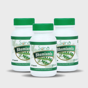 Sona Bhumi Amla Capsules supports Liver - 60 Capsules (Pack of 3)
